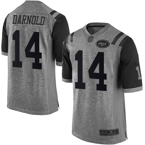 New York Jets Limited Gray Men Sam Darnold Jersey NFL Football #14 Gridiron